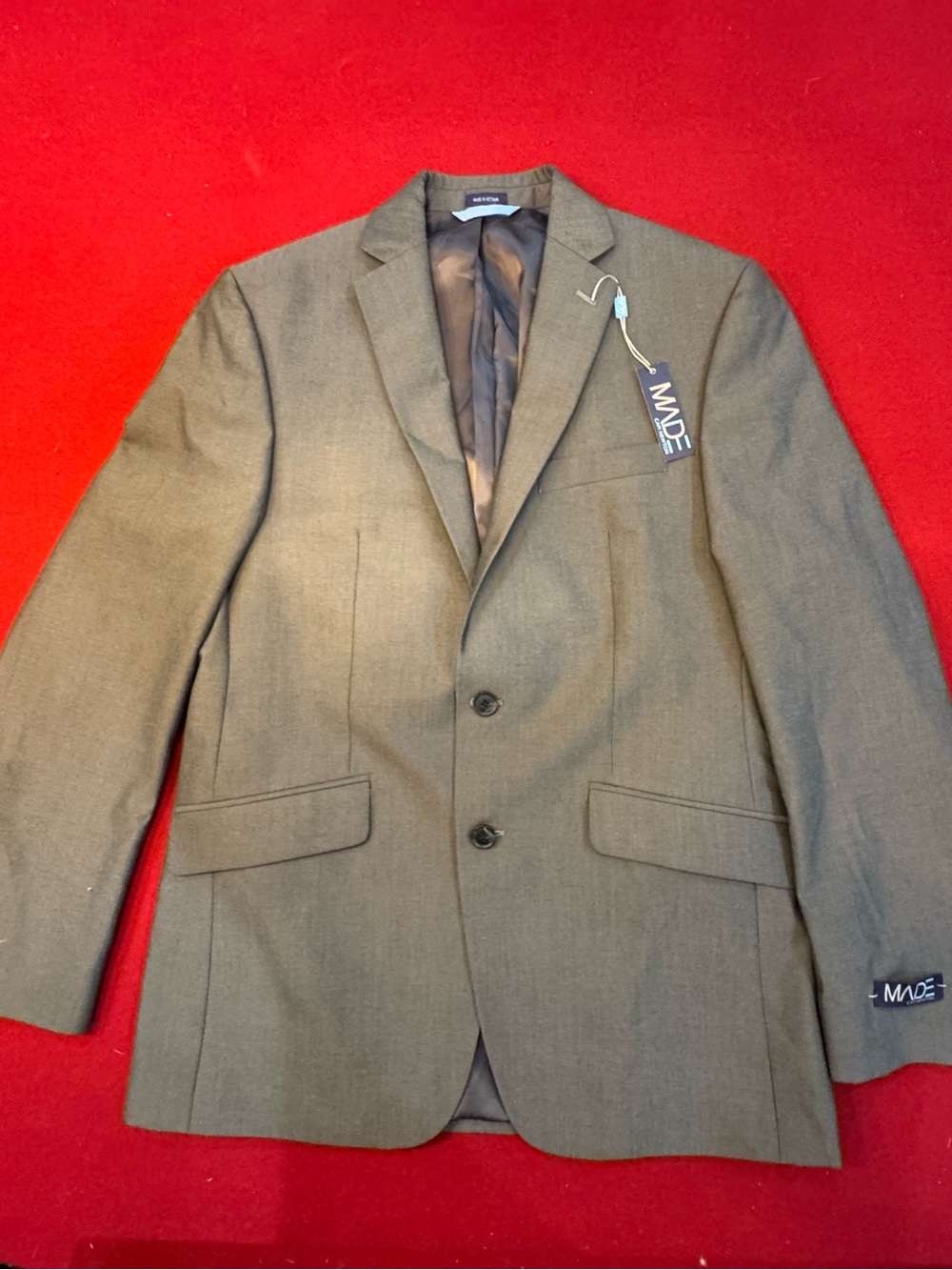 MADE By Cam Newton GrayTwo-Button Sports Coat 38R NWT